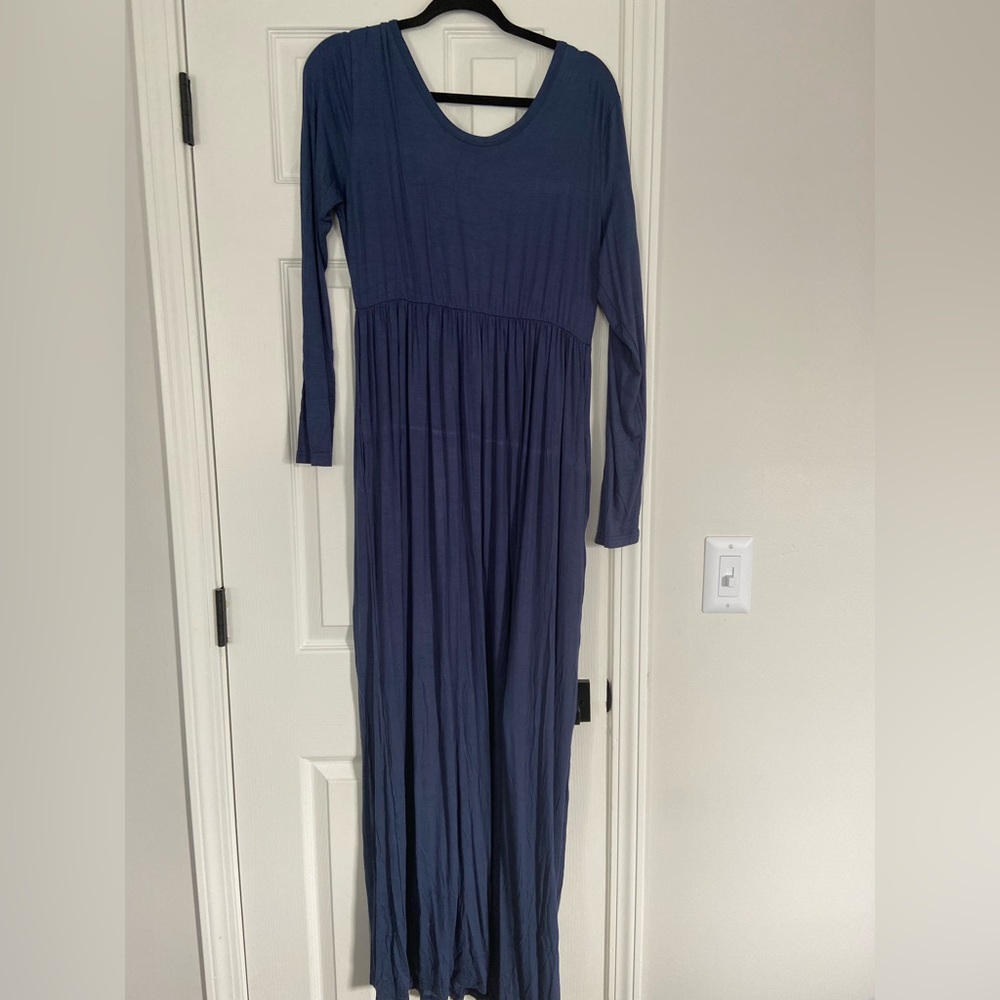 Blue maxi dress